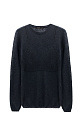Knitted jumper with a bustier‑style imitation - BRUSNIKA. Women clothes
