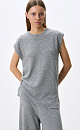 Knitted vest with ties - BRUSNIKA. Women clothes