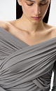 Top with draped bodice - BRUSNIKA. Women clothes