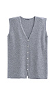 the extended fox fur vest - BRUSNIKA. Women clothes