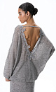 Merino wool jumper with lace - BRUSNIKA. Women clothes