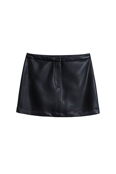 Eco-leather mini skirt - BRUSNIKA Women Clothes
