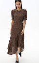 Polka dot dress with voluminous sleeves - BRUSNIKA. Women clothes