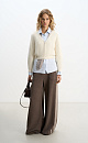Zippered fox-fur cardigan - BRUSNIKA. Women clothes