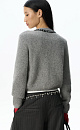 fox down cardigan with accent buttons - BRUSNIKA. Women clothes