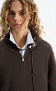 Jumper with a stand collar and a zippe - BRUSNIKA. Women clothes