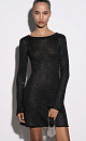 Mini dress with sequins and an open back - BRUSNIKA. Women clothes