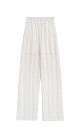 Knitted trousers with braids - BRUSNIKA. Women clothes