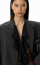 Single-breasted striped jacket - BRUSNIKA. Women clothes