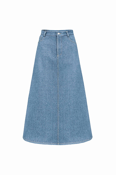 Denim midi skirt - BRUSNIKA Women Clothes