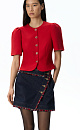 Fringed denim mini skirt - BRUSNIKA. Women clothes