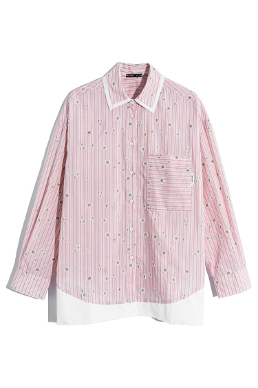 shirt with embroidered daisies - BRUSNIKA Women Clothes