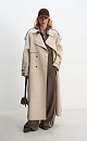 Wool coat with a yoke - BRUSNIKA. Women clothes