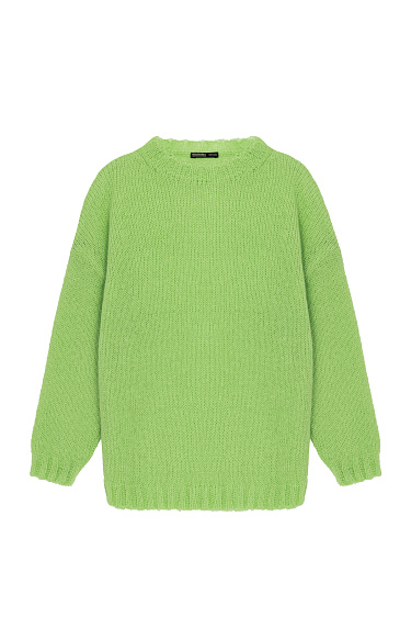 Semi-sheer openwork jumper - BRUSNIKA Women Clothes