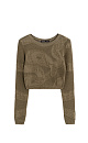 Top with jacquard pattern - BRUSNIKA. Women clothes