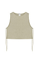 Linen tie top - BRUSNIKA. Women clothes