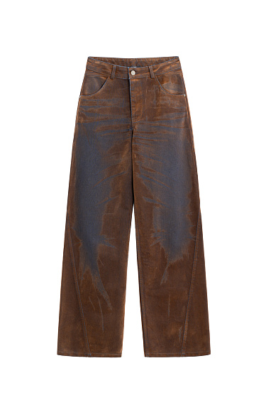 Jeans with velour effect - BRUSNIKA Women Clothes