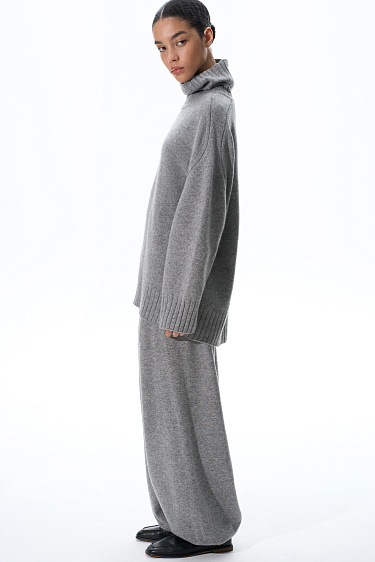 Cashmere and wool banana-fit trousers - BRUSNIKA Women Clothes