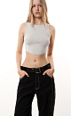 Knitted crop top - BRUSNIKA. Women clothes
