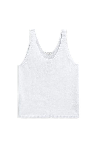 100% linen knit top - BRUSNIKA Women Clothes