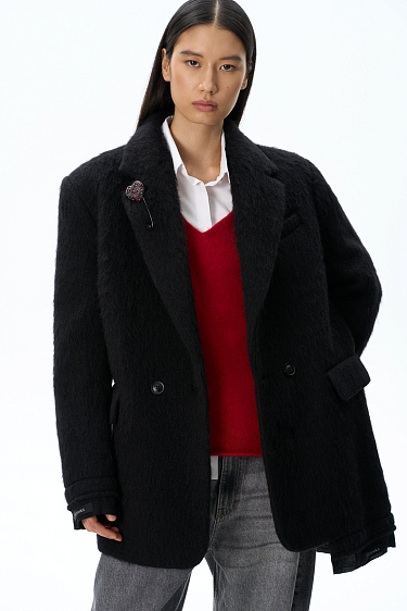 Single-breasted wool jacket - BRUSNIKA Women Clothes