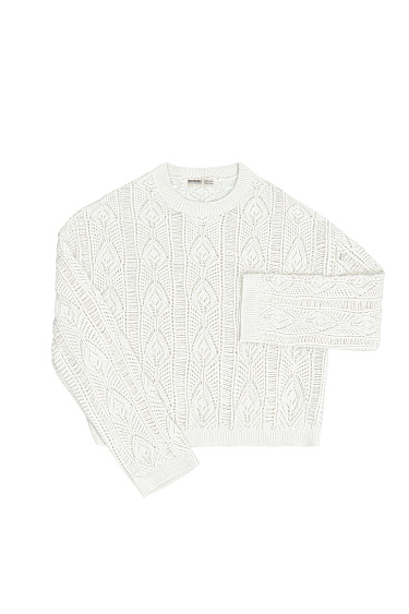 Openwork alpaca wool jumper - BRUSNIKA Women Clothes