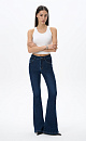 High-waisted bell-bottom jeans - BRUSNIKA. Women clothes