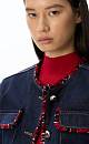 Denim jacket with fringe - BRUSNIKA. Women clothes