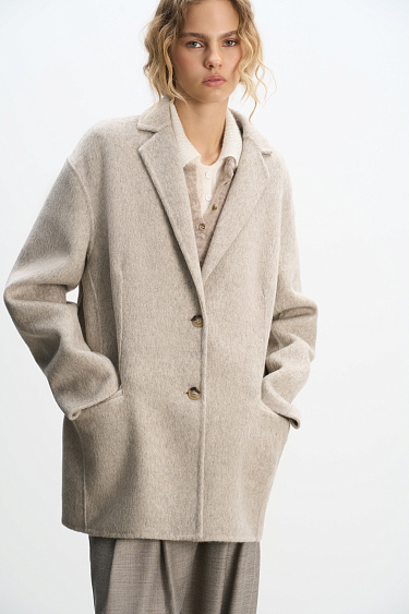 Single-breasted jacket-coat - BRUSNIKA Women Clothes