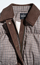 Plaid down jacket with a turn-down collar - BRUSNIKA. Women clothes