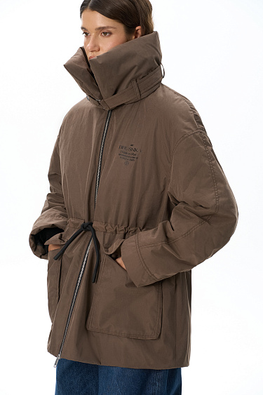 Parka with synthetic filling and an additional collar - BRUSNIKA Women Clothes