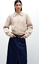 Zippered knit bomber jacket - BRUSNIKA. Women clothes