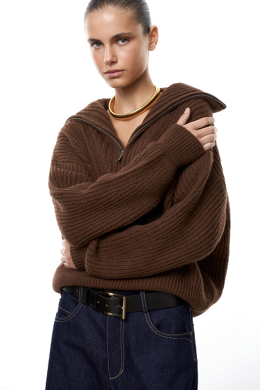 Alpaca wool knit jumper - BRUSNIKA Women Clothes