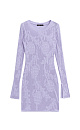 Mini dress with floral ornament - BRUSNIKA. Women clothes