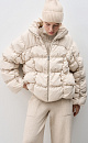 Quilted down jacket with a stand collar - BRUSNIKA. Women clothes