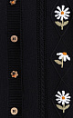 Cardigan with daisies - BRUSNIKA. Women clothes