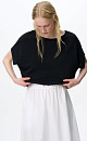 Knit T-shirt with hearts - BRUSNIKA. Women clothes