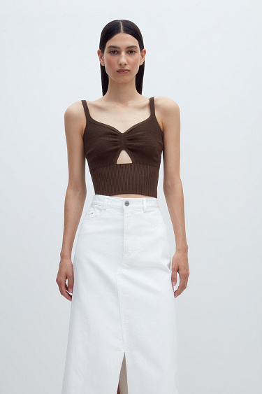 V-neck top  - BRUSNIKA Women Clothes