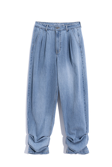 Jeans with voluminous cuffs - BRUSNIKA Women Clothes