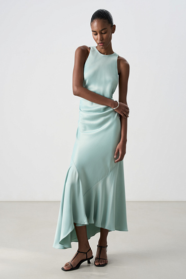 Satin dress - BRUSNIKA Women Clothes