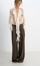 Palazzo trousers made of flannel - BRUSNIKA. Women clothes