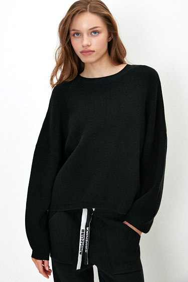Oversized cotton jumper - BRUSNIKA Women Clothes