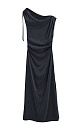 Maxi length cupra dress - BRUSNIKA. Women clothes