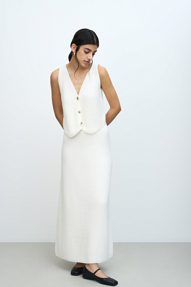 Wool blend maxi skirt - BRUSNIKA Women Clothes