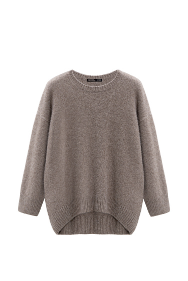 Oversized fox down jumper - BRUSNIKA Women Clothes