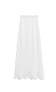 Maxi skirt of merino wool with lace - BRUSNIKA. Women clothes