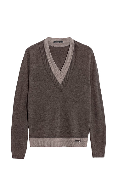 V‑neck longsleeve - BRUSNIKA Women Clothes