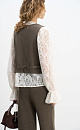 Knitted vest with buttons - BRUSNIKA. Women clothes