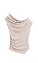 Top with asymmetrical draping - BRUSNIKA. Women clothes