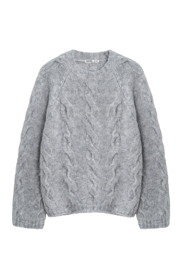Wool and mohair jumper with braids - BRUSNIKA Women Clothes